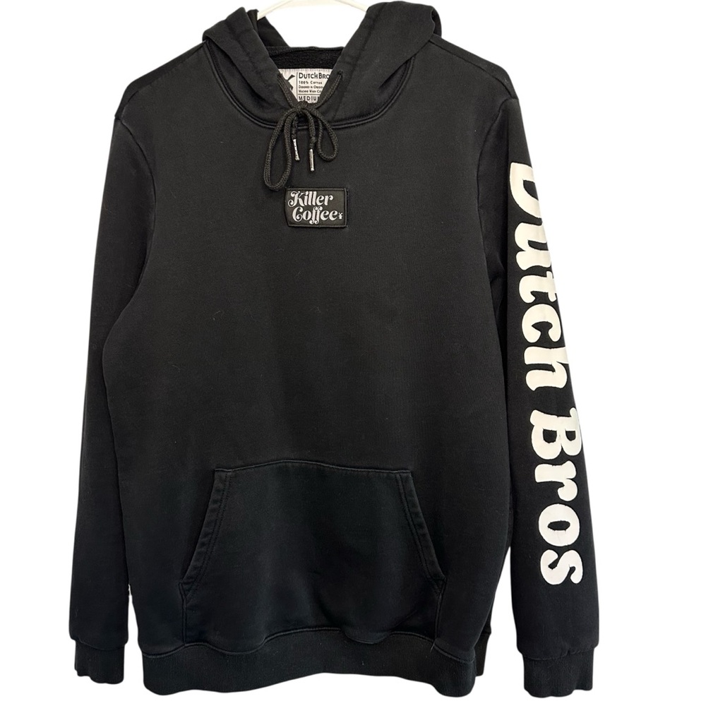 Dutch Bros MEDIUM+XXL Black “Killer Coffee” Hoodie Dutch Bros Sleeve DB 1992